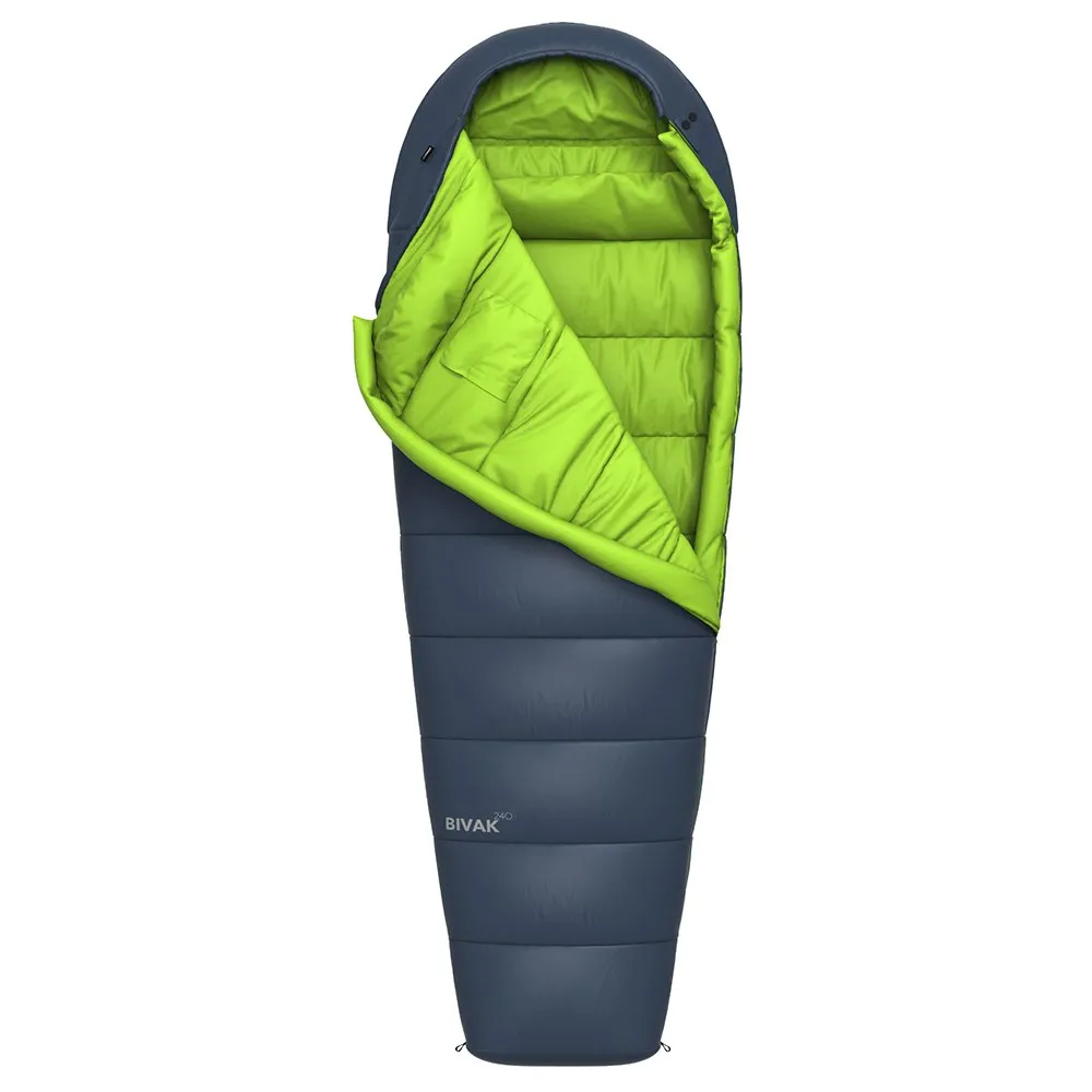 Hannah Bivak 240 Sovepose, Midnight navy / lime green ii, Left Zipper Hannah Bivak 240 Sovepose, Midnight navy / lime green ii, Left Zipper