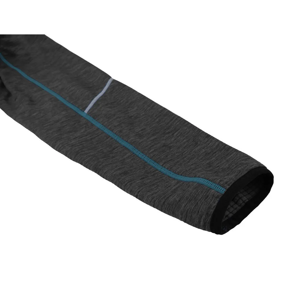 Hannah Demarco Fleecejakke Med Full Glidelås, Dark gray melange