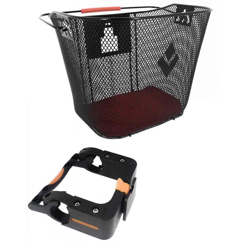 Hapo-g Med Hurtigfeste For Kurv Foran, Black, One Size