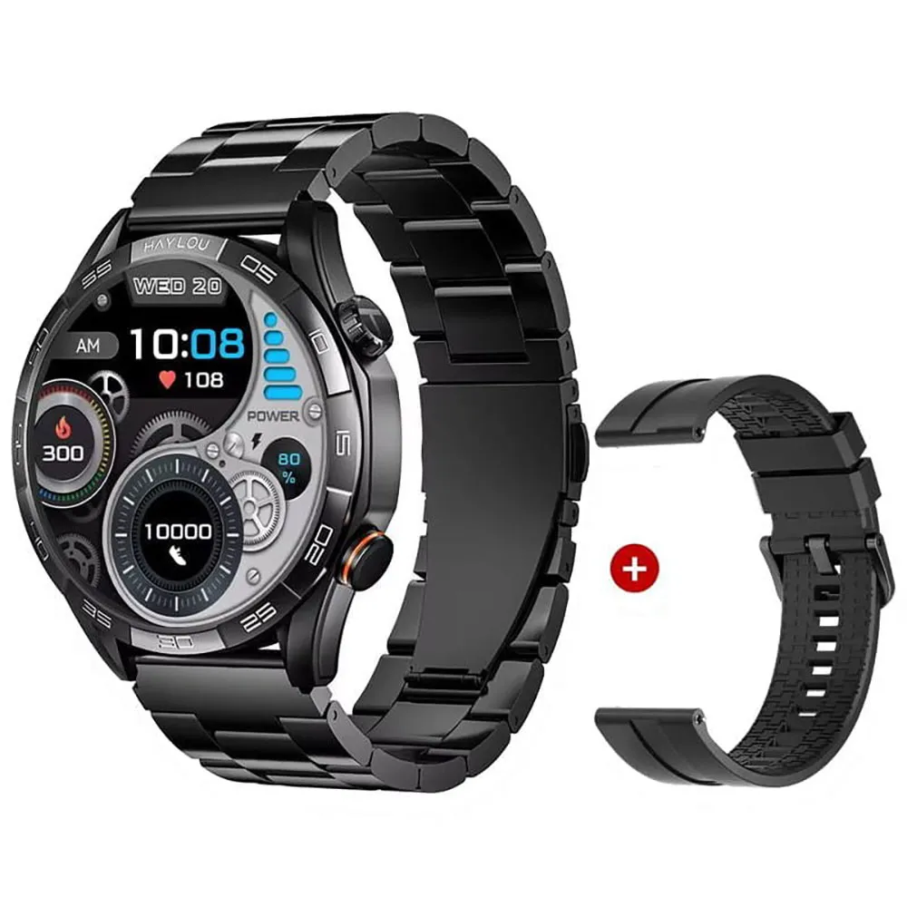 Haylou Solar 5 Smartklokke 2 Enheter, Black