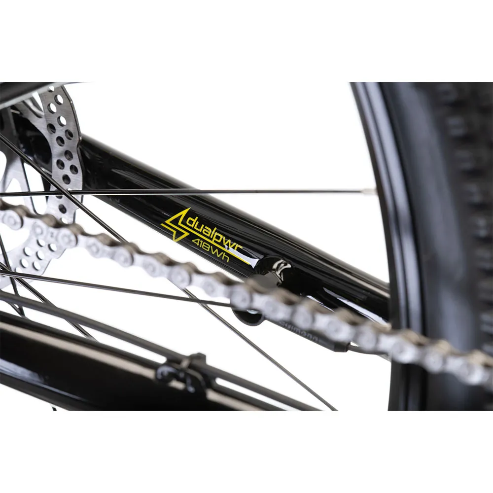 Head Bike E Ridott 26´´ Elektrisk Terrengsykkel, Black / yellow, 36, 418Wh, Elsykkel