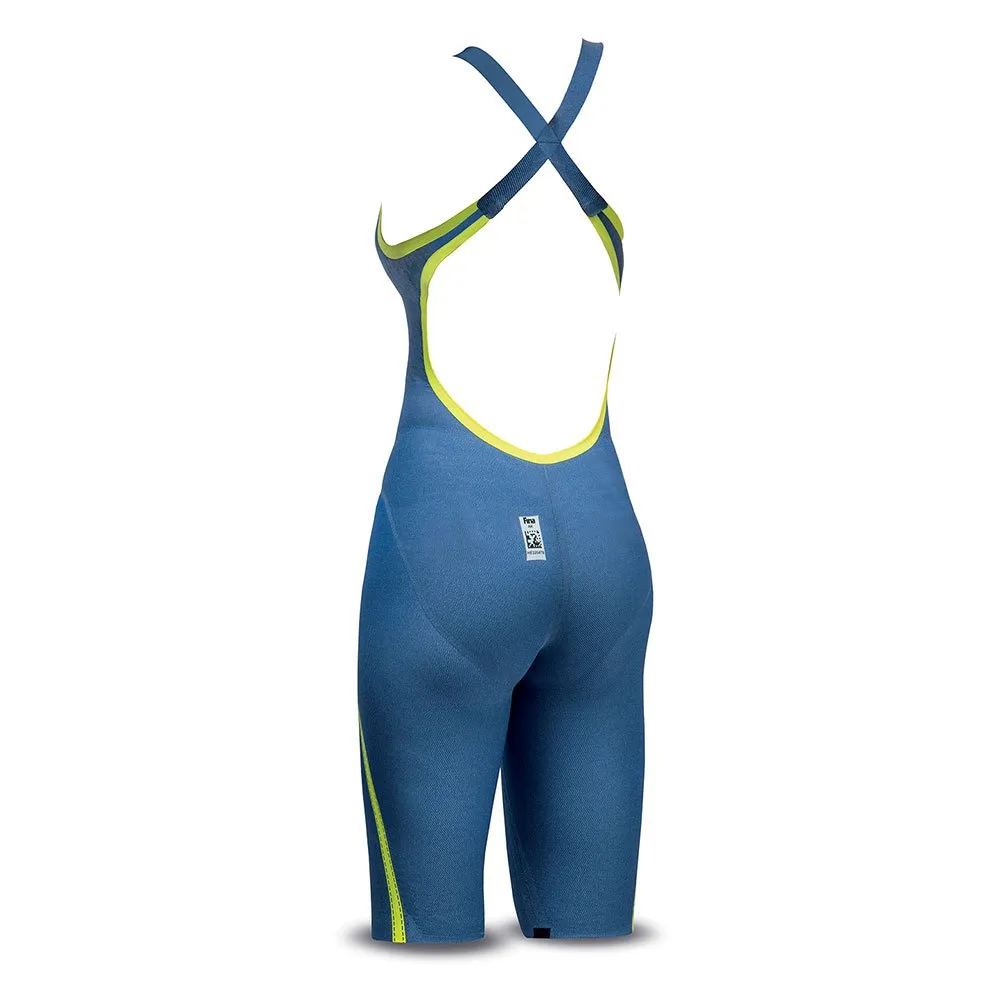 Head Liquid Fire Core åpen Rygg Konkurransebadedrakt female, Blue / yellow