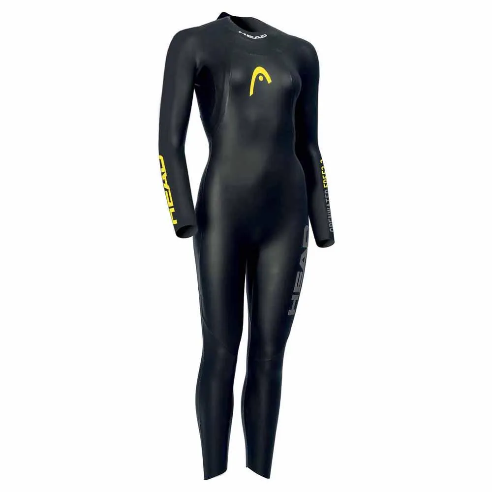 Head Openwater Free Våtdrakt For Kvinner 3/2 Mm unisex, Black / yellow, XL