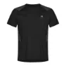 Hellner Men's Sallu Running Top Short Sleeve, Black beauty/asphalt