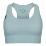 Hellner Women's Merino Wool Seamless Bra, Blue haze