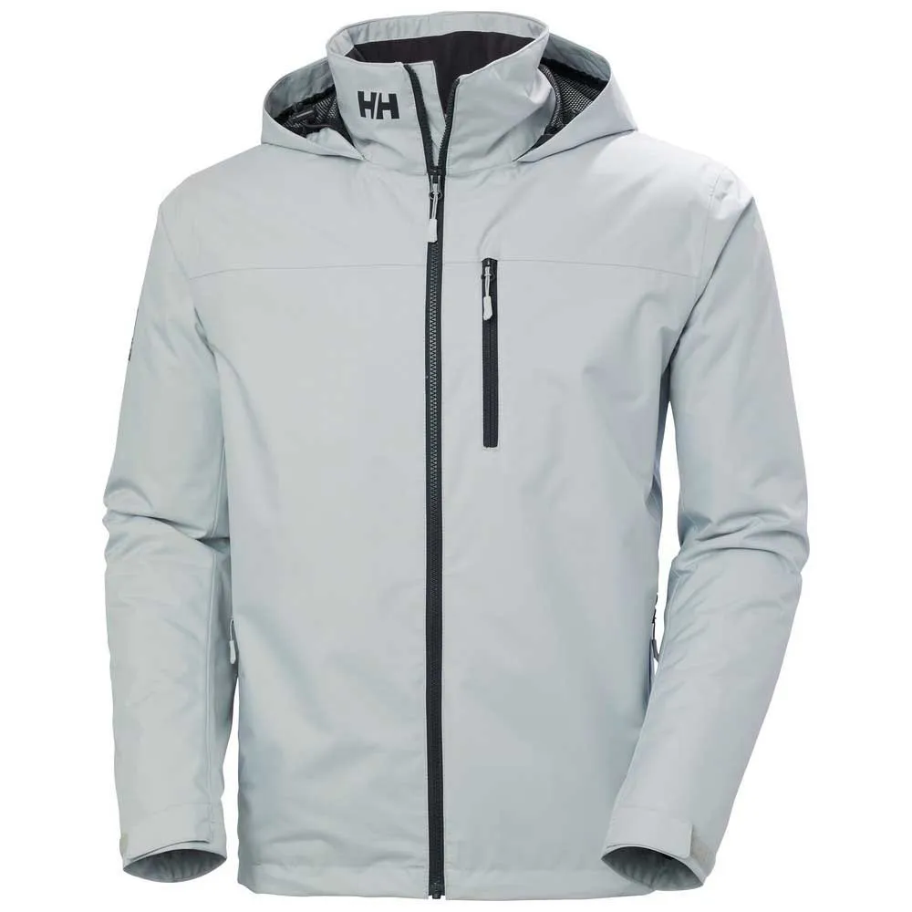 Helly Hansen Crew Hooded Midlayer 2 Jakke Refurbished, Grey fog