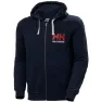 Helly Hansen HH Logo Full Zip Hoodie, Navy 2