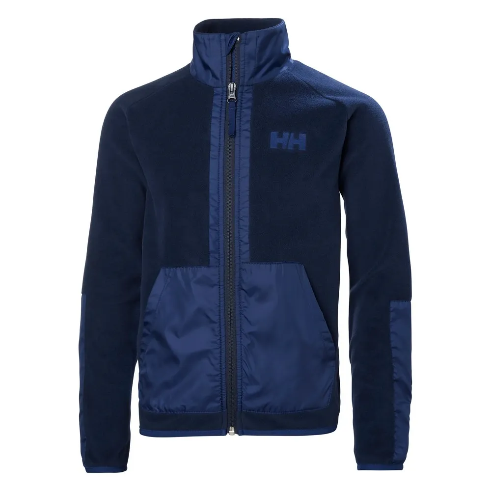 Helly Hansen Junior Marka Fleece Fleecejakke Med Full Glidelås, Navy, 8Y