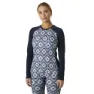 Helly Hansen Lifa Merino Midweight Graphic Crew Langarmet Baselag, Navy star pixel