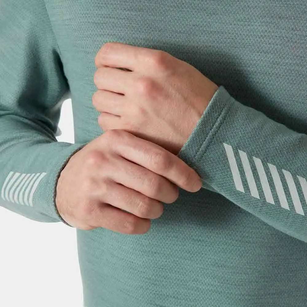 Helly Hansen Lifa Merino Midweight Langarmet T-skjorte male, Cactus
