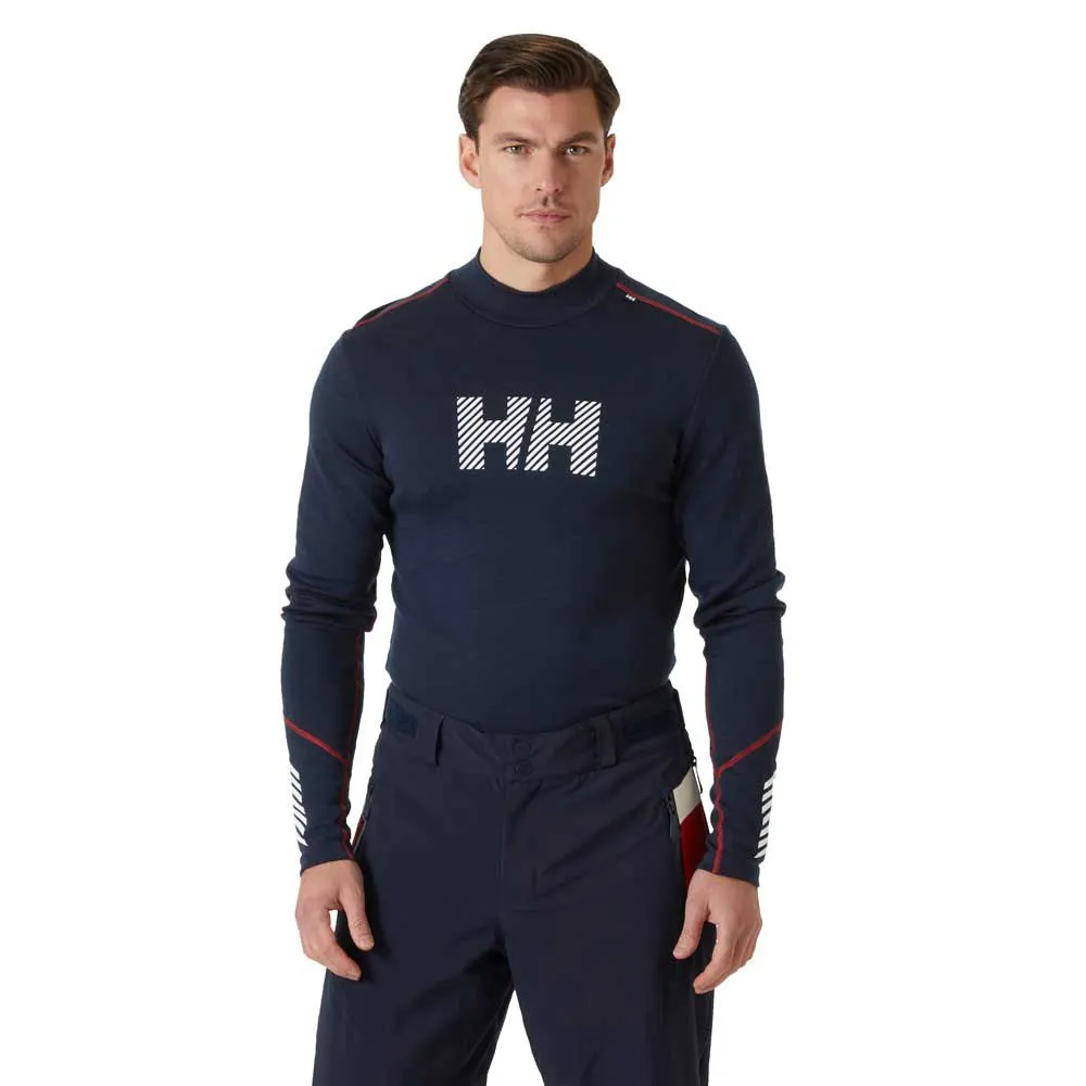 Helly Hansen Lifa Merino Midweight Logo Langarmet T-skjorte Helly Hansen Lifa Merino Midweight Logo Langarmet T-skjorte