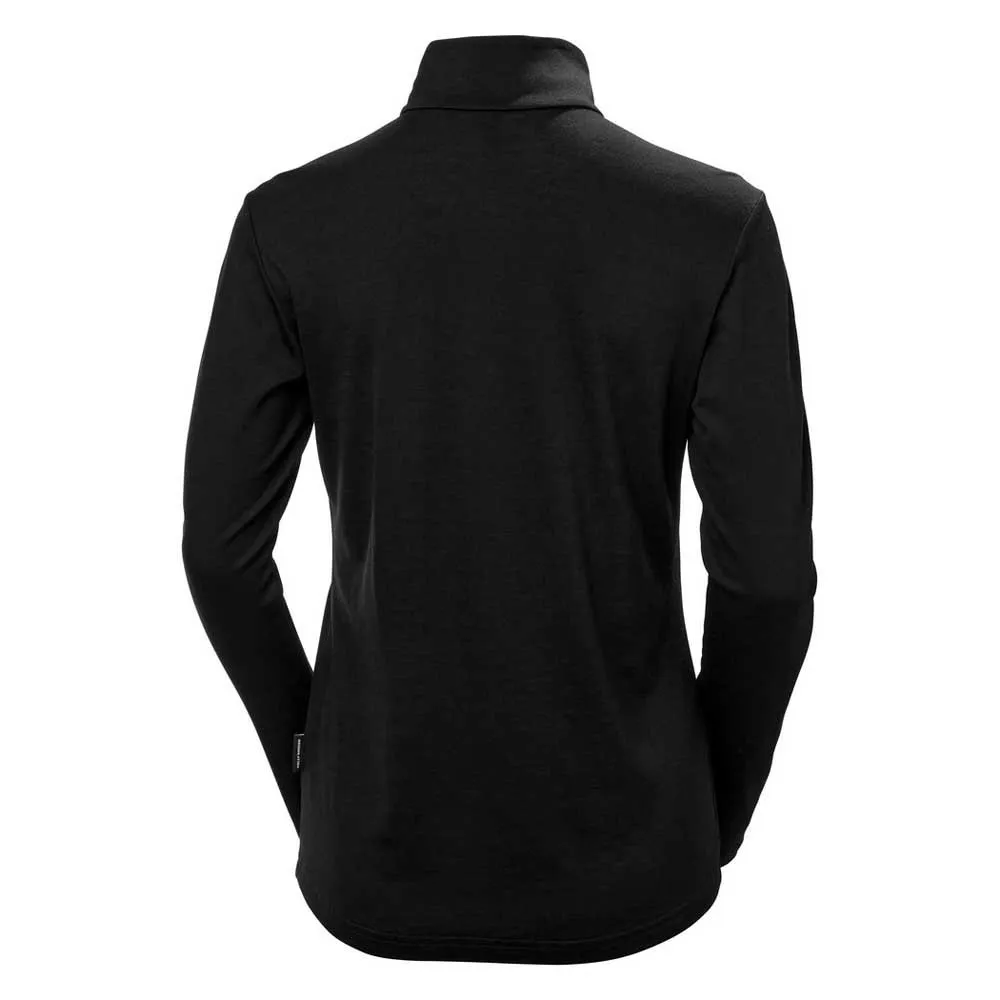 Helly Hansen Merino Langarmet Baselag, Black Helly Hansen Merino Langarmet Baselag, Black
