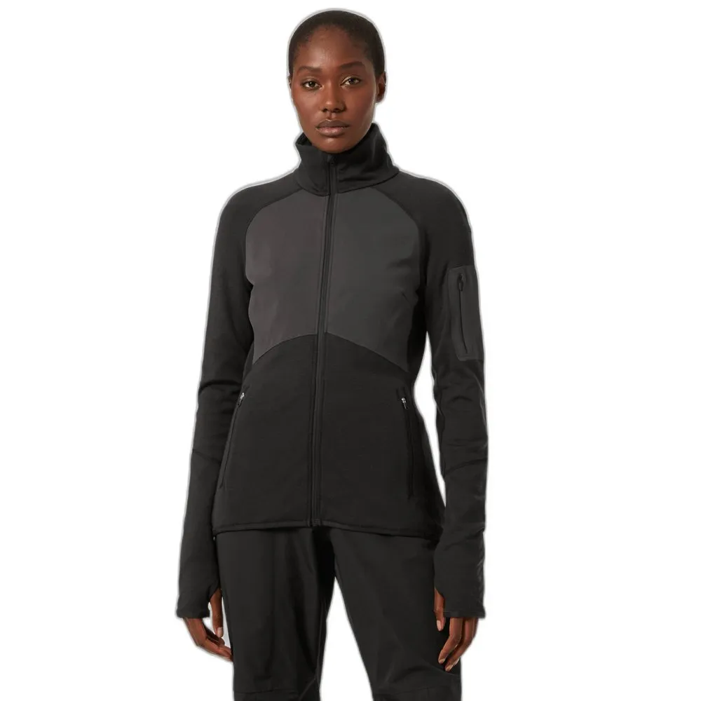 Helly Hansen Merino Wool Lifa Fleecejakke Med Full Glidelås Helly Hansen Merino Wool Lifa Fleecejakke Med Full Glidelås