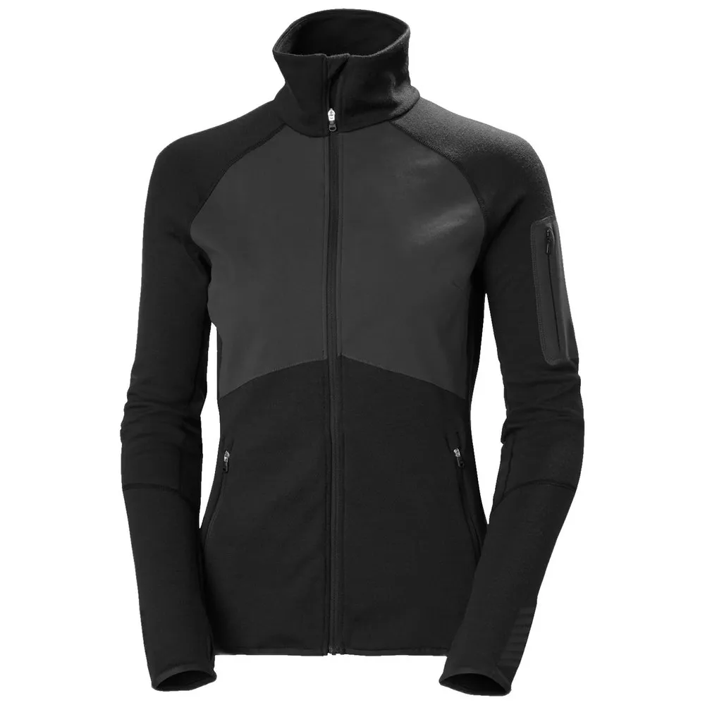 Helly Hansen Merino Wool Lifa Fleecejakke Med Full Glidelås Helly Hansen Merino Wool Lifa Fleecejakke Med Full Glidelås