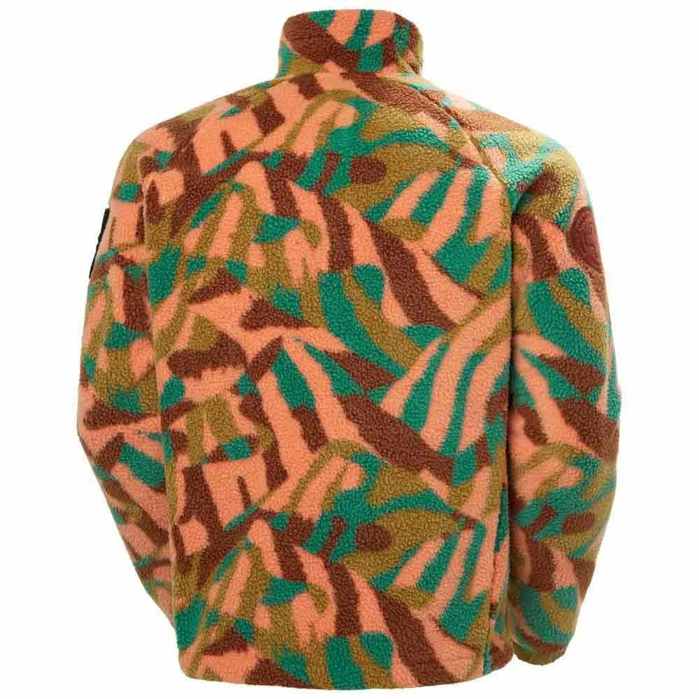 Helly Hansen Panorama Printed Pile Snap Fleecejakke Med Full Glidelås