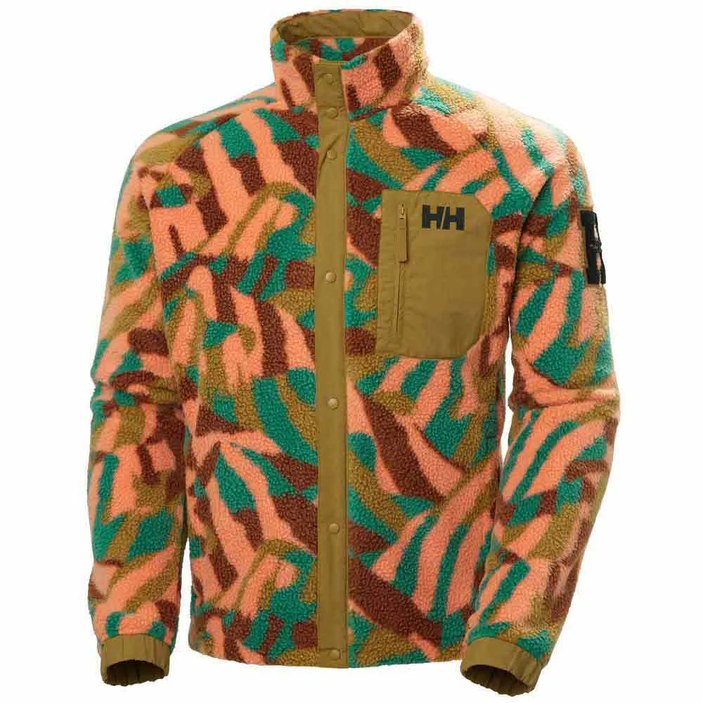 Helly Hansen Panorama Printed Pile Snap Fleecejakke Med Full Glidelås