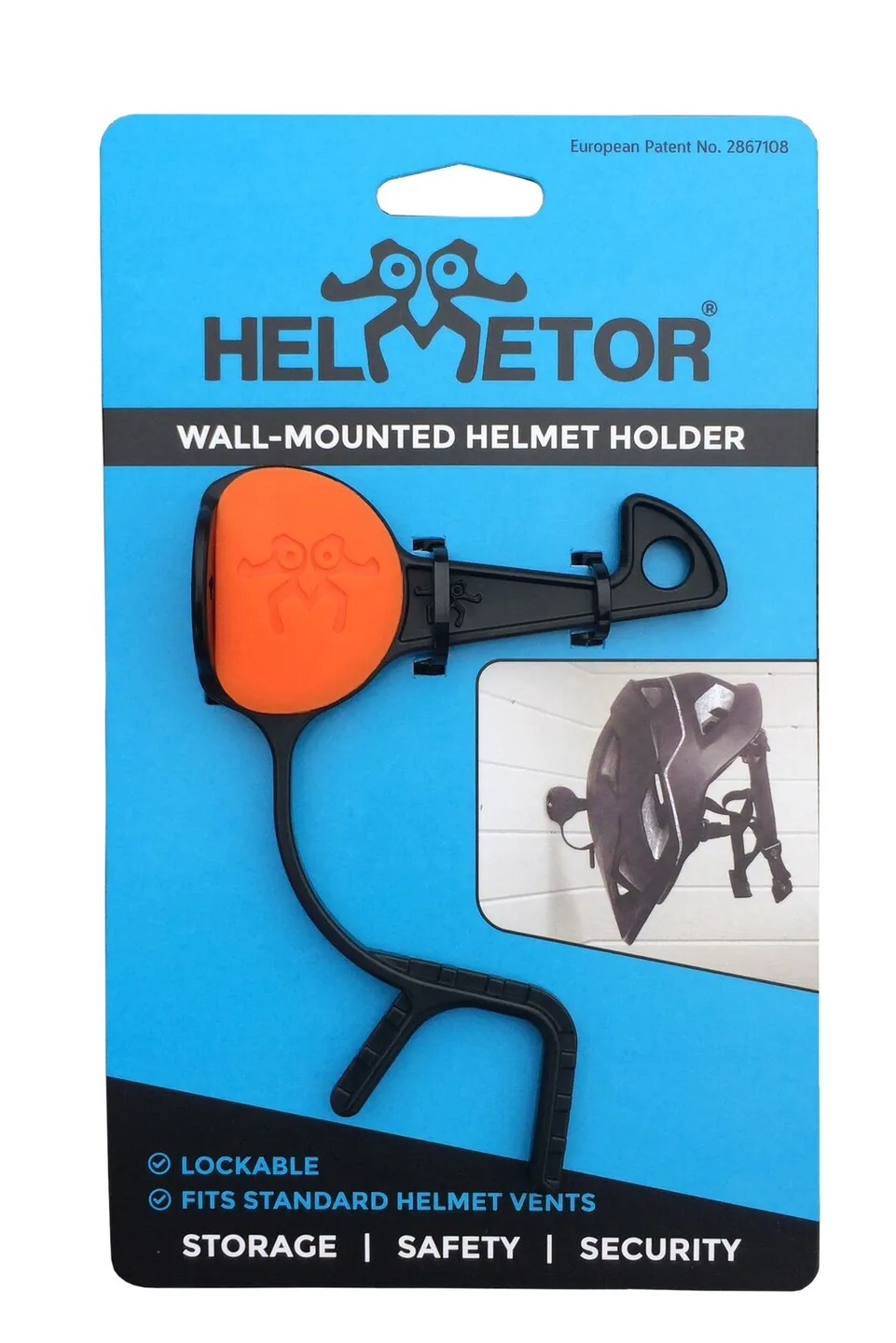 Helmetor Hjelm Veggfeste, Rosa Helmetor Hjelm Veggfeste, Rosa