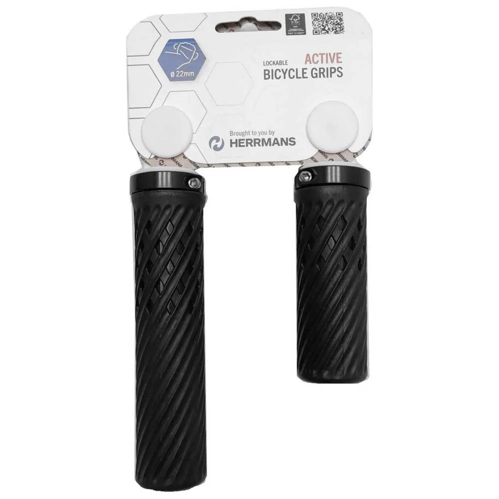 Herrmans Shark Dual Density Håndtak, Black, 90/130mm