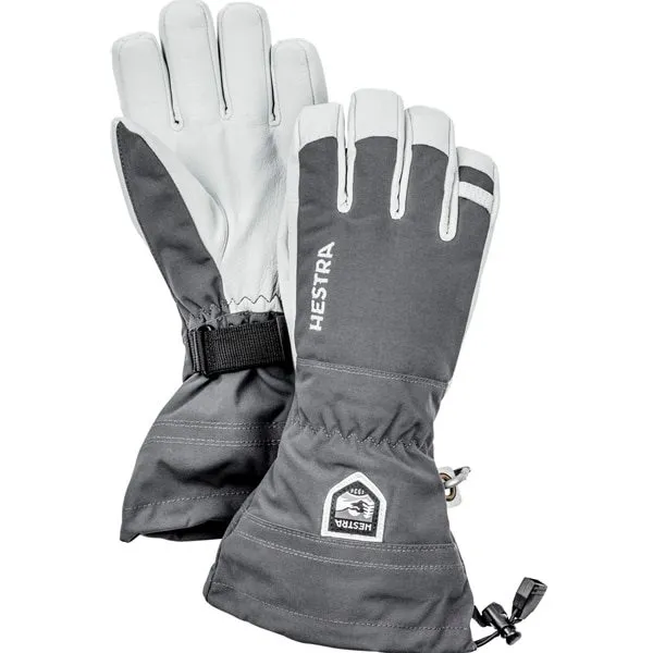 Hestra Army Leather Heli Ski - Finger, Grey Hestra Army Leather Heli Ski - Finger, Grey