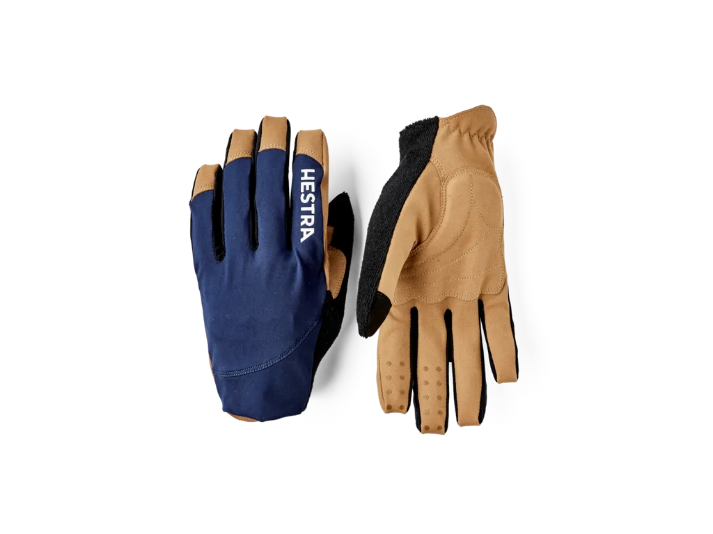 Hestra Spiro Long sykkelhansker navy/tan unisex