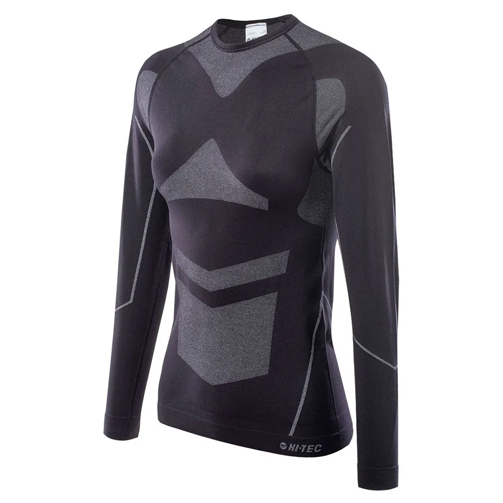 Hi-tec Buraz Top Langarmet Baselag, Black / grey