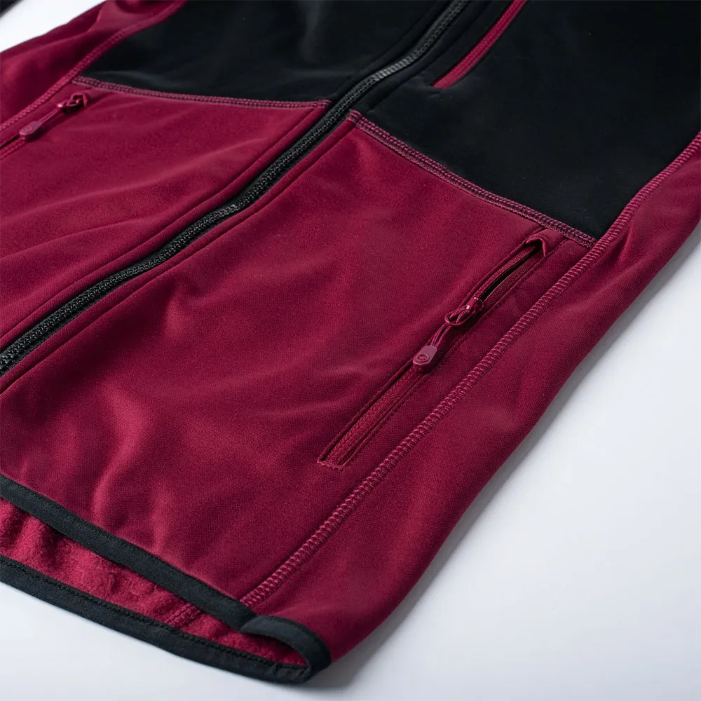Hi-tec Camila Fleecejakke Med Full Glidelås, Beet red / anthracite