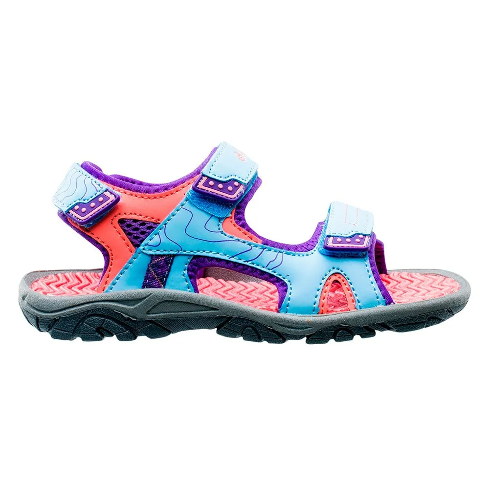 Hi-tec Menar Jrg Sandaler, Sky blue / violet / watermelon, EU 35 Hi-tec Menar Jrg Sandaler, Sky blue / violet / watermelon, EU 35