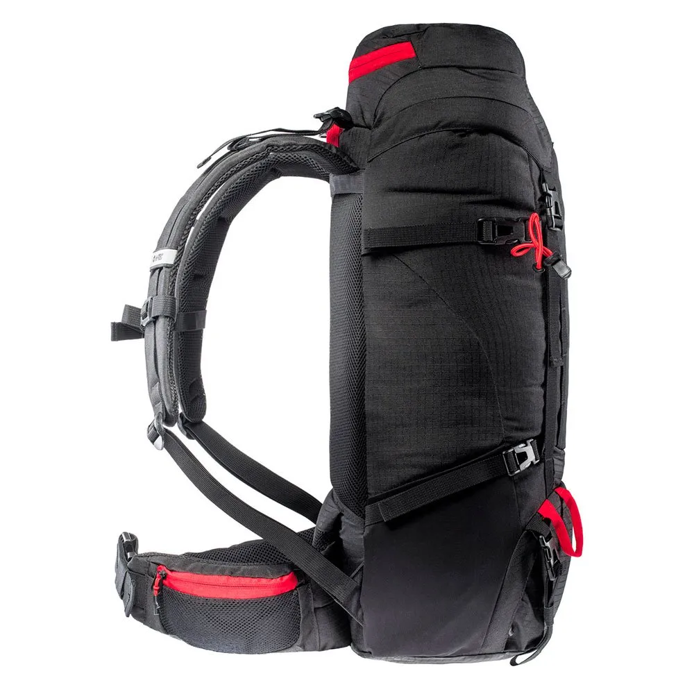 Hi-tec Rock 50l Ryggsekk, Black / high risk red