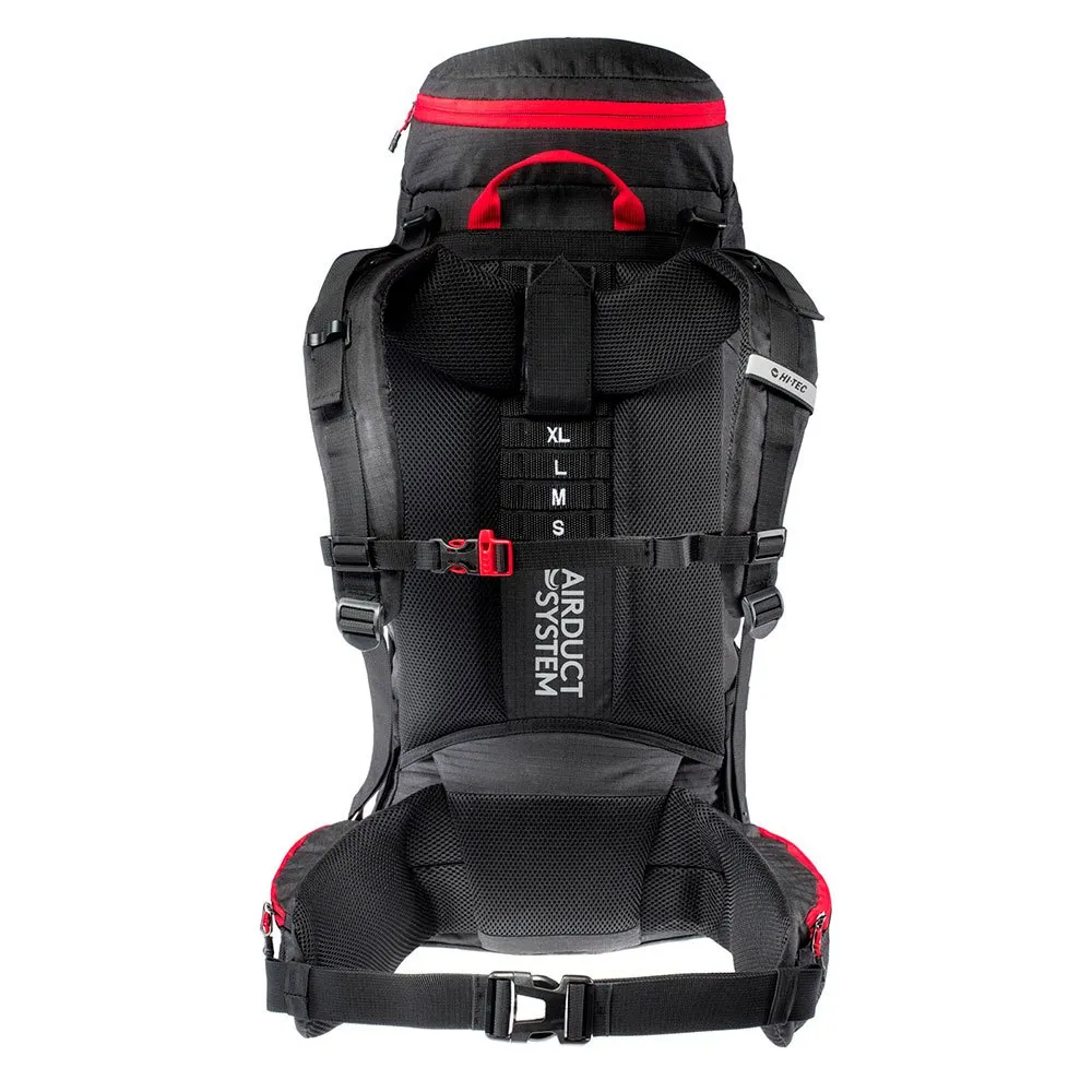 Hi-tec Rock 65l Ryggsekk, Black / high risk red Hi-tec Rock 65l Ryggsekk, Black / high risk red