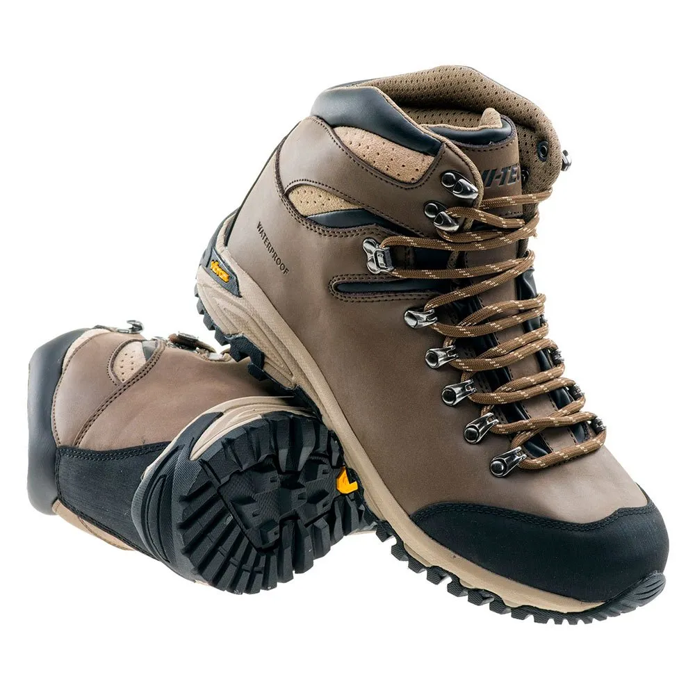 Hi-tec Sajama Mid Wp Tursko, Brown / black / sand Hi-tec Sajama Mid Wp Tursko, Brown / black / sand