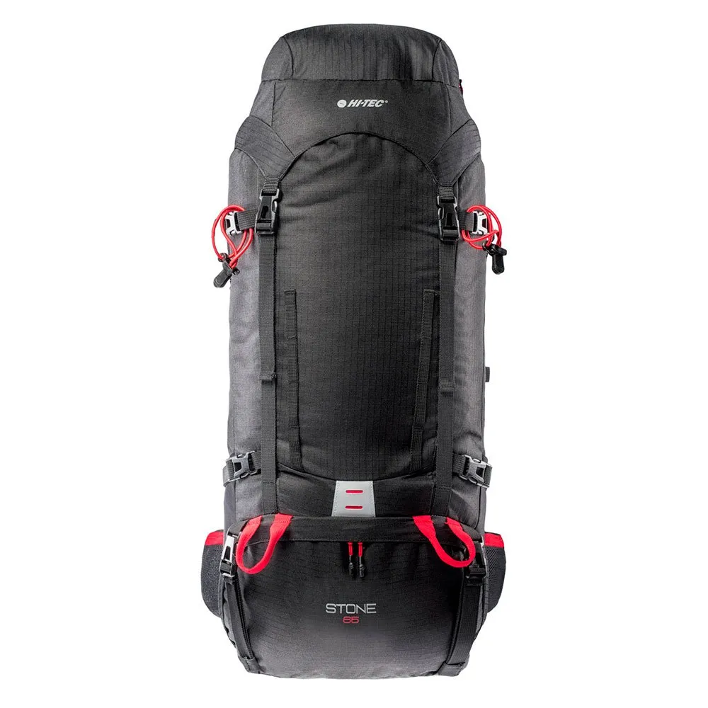 Hi-tec Stone 65l Ryggsekk, Black / high risk red Hi-tec Stone 65l Ryggsekk, Black / high risk red