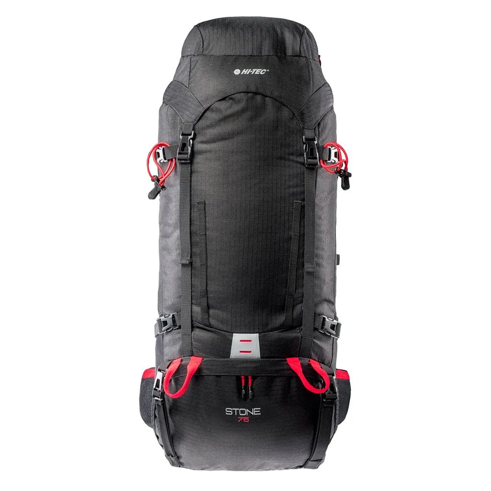Hi-tec Stone 75l Ryggsekk, Black / high risk red Hi-tec Stone 75l Ryggsekk, Black / high risk red