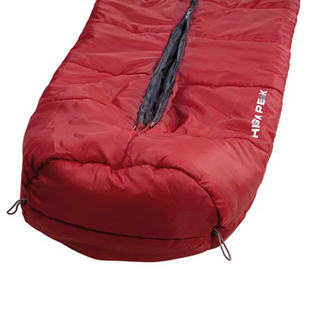 High Peak Century 300 Sovepose, Darkred / grey, Left Zipper