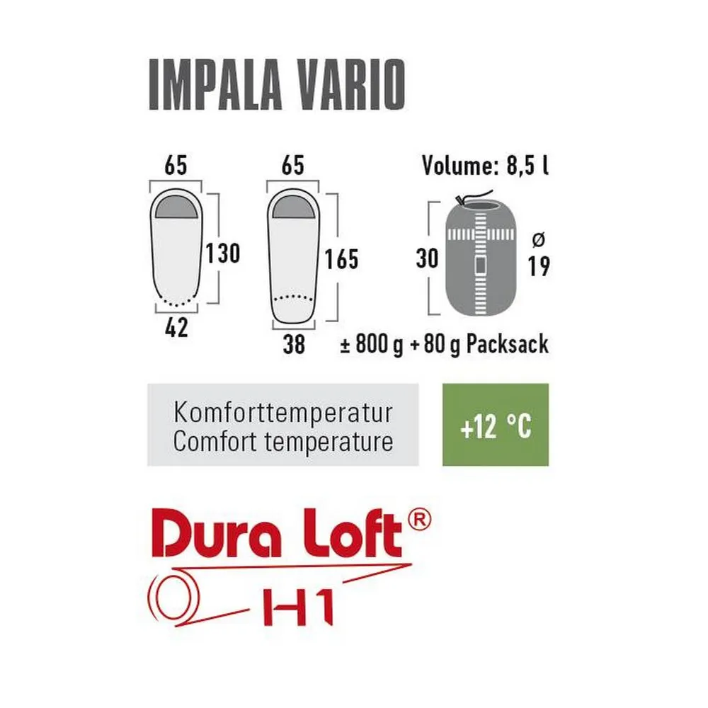 High Peak Impala Vario Sovepose, Green High Peak Impala Vario Sovepose, Green
