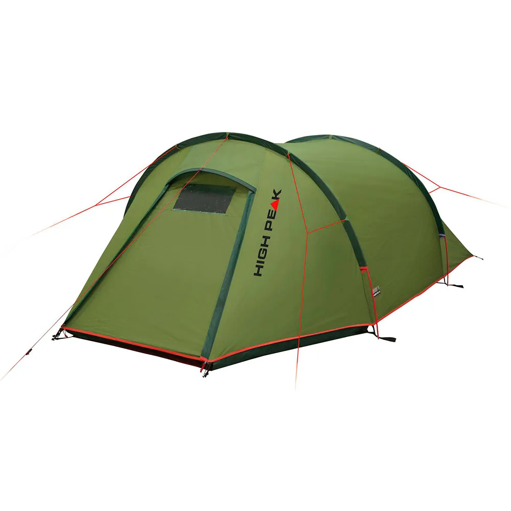 High Peak Kite 3 Lightweight Telt, Pesto / red, 3 Steder