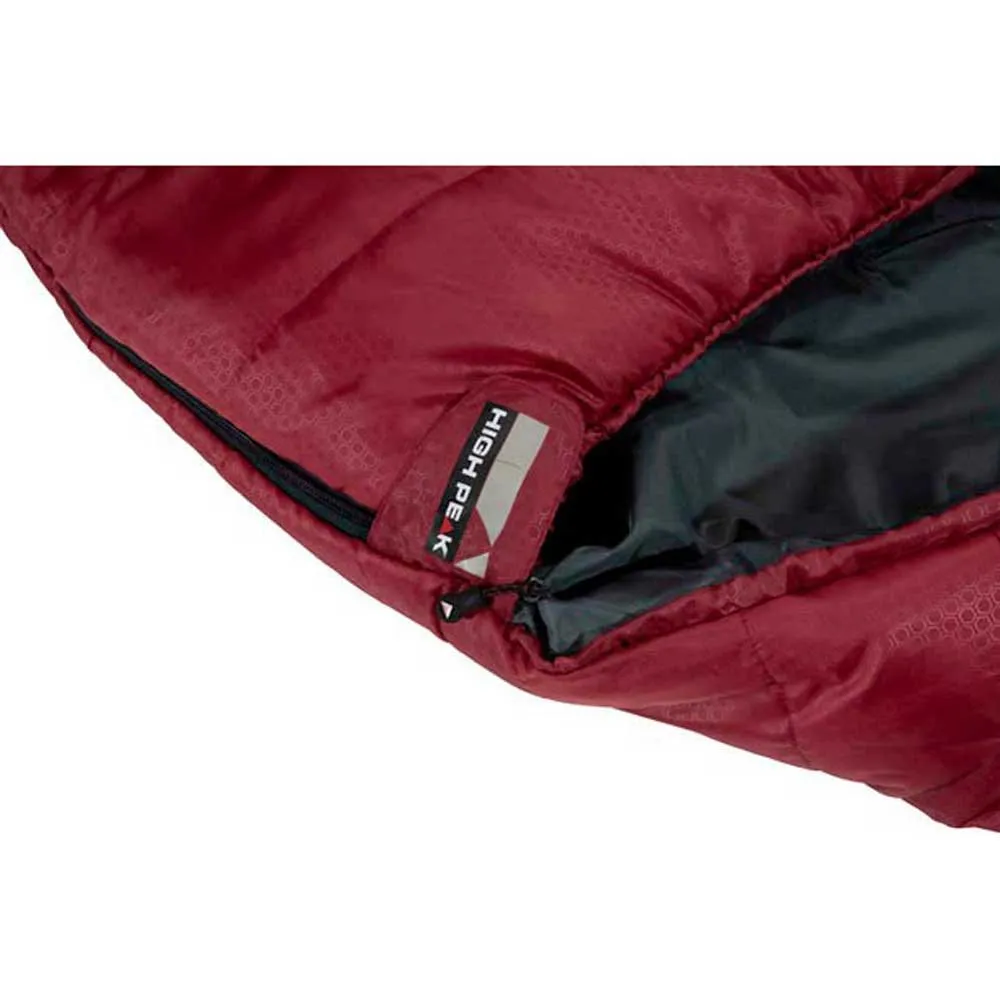 High Peak Redwood-3 Sovepose, Darkred / grey, Left Zipper