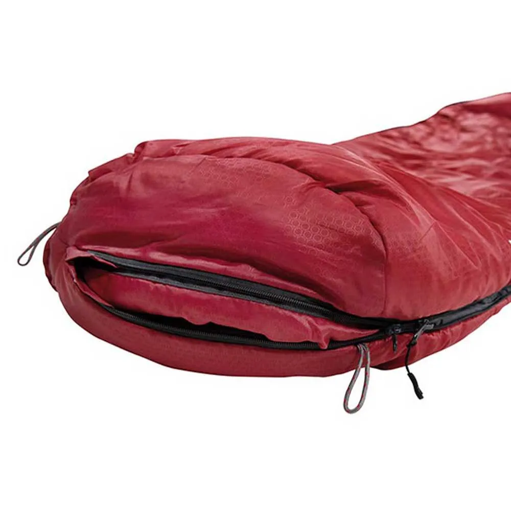High Peak Redwood-3 Sovepose, Darkred / grey, Left Zipper