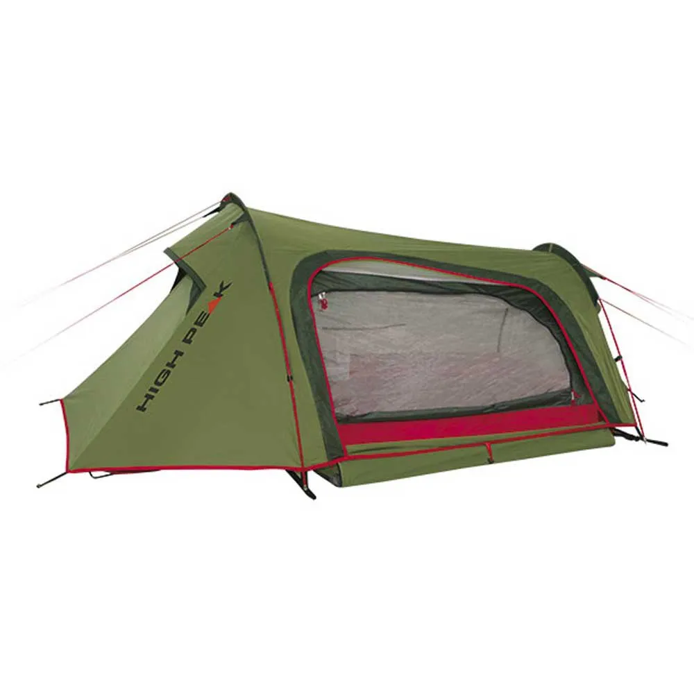 High Peak Sparrow 2 Telt, Pesto / red, 2 Steder