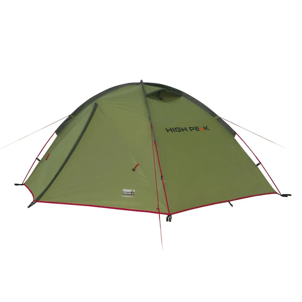 High Peak Woodpecker 3 Telt, Pesto / red, 3 Steder