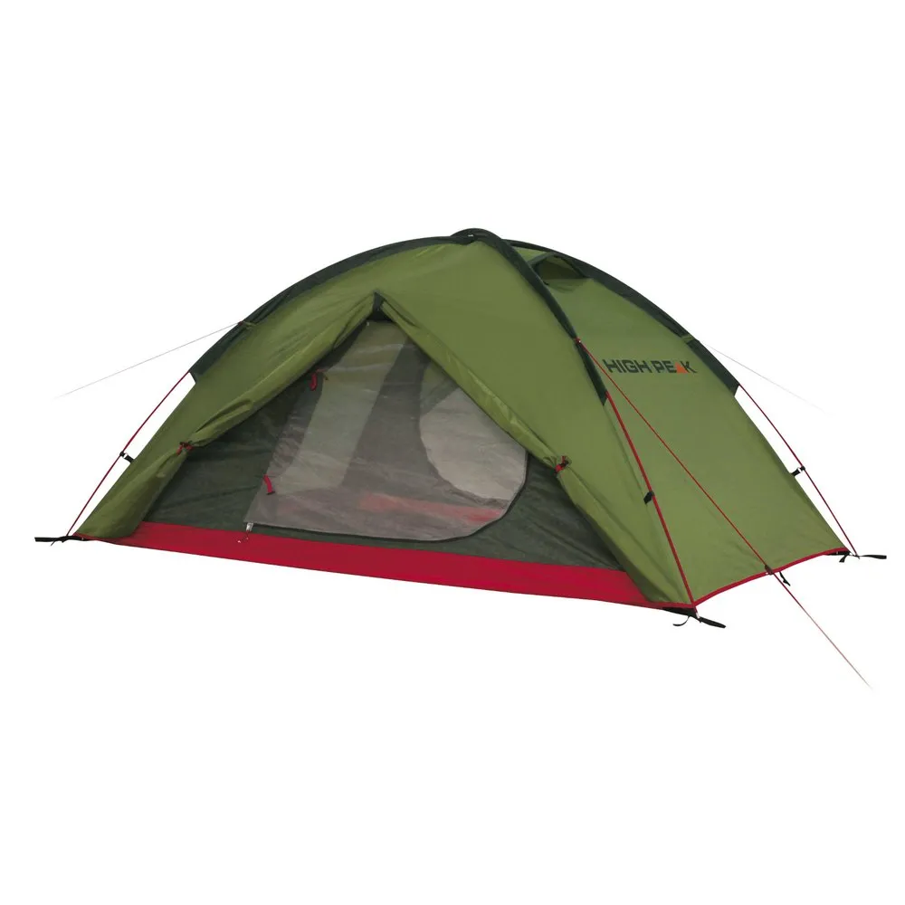 High Peak Woodpecker 3 Telt Refurbished, Pesto / red, 3 Steder