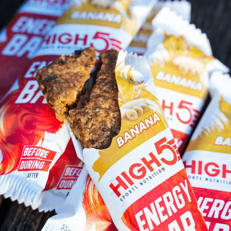 High5 Energibar Boks Banan 55g 12 Enheter, White / red, One Size High5 Energibar Boks Banan 55g 12 Enheter, White / red, One Size