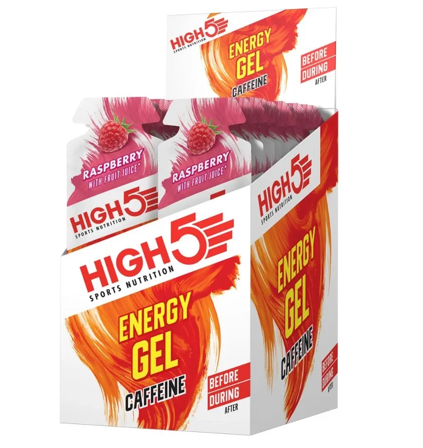 High5 Energigel Koffein Bringebær ESKE