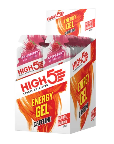 High5 EnergyGel Koffein Bringebær Energigel 20 stk DATOVARE High5 EnergyGel Koffein Bringebær Energigel 20 stk DATOVARE