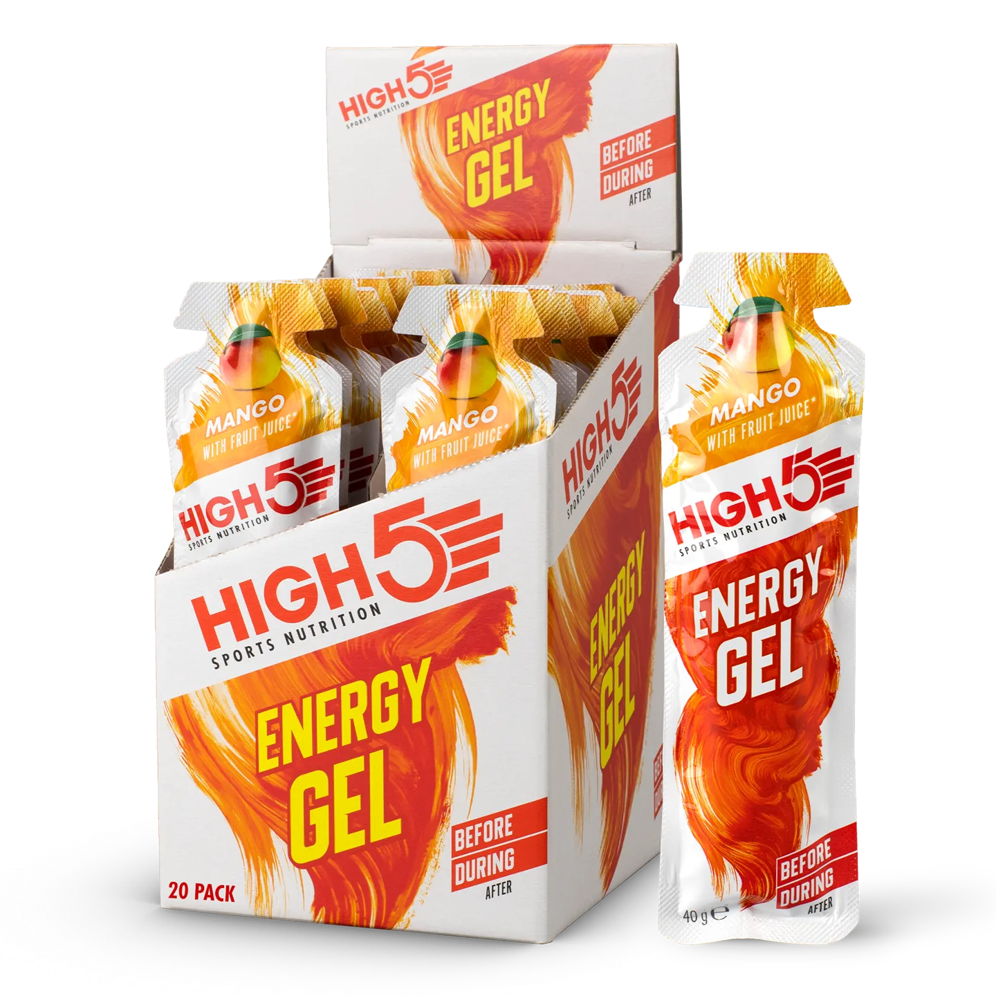 High5 EnergyGel Mango Energigel 20 stk High5 EnergyGel Mango Energigel 20 stk