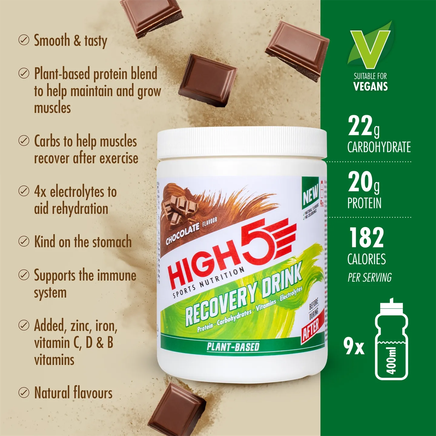 High5 Recovery Drink Proteinpulver