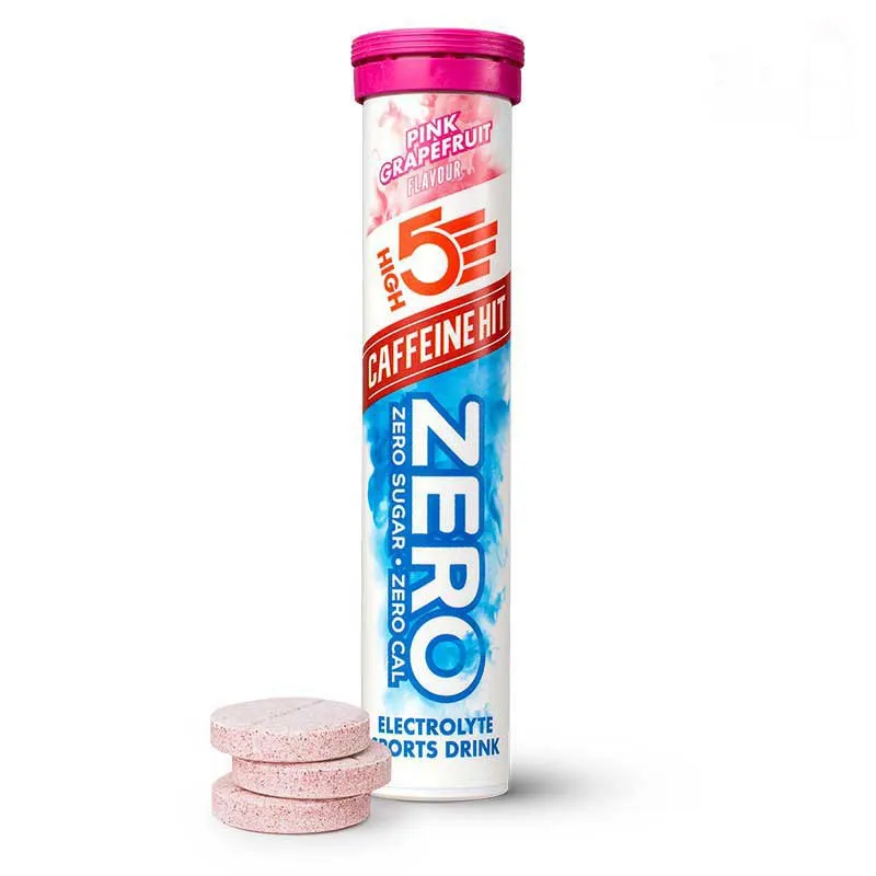 High5 Zero Caff Hit Tablettboks Rosa Grapefrukt 8 Enheter, White / blue, One Size