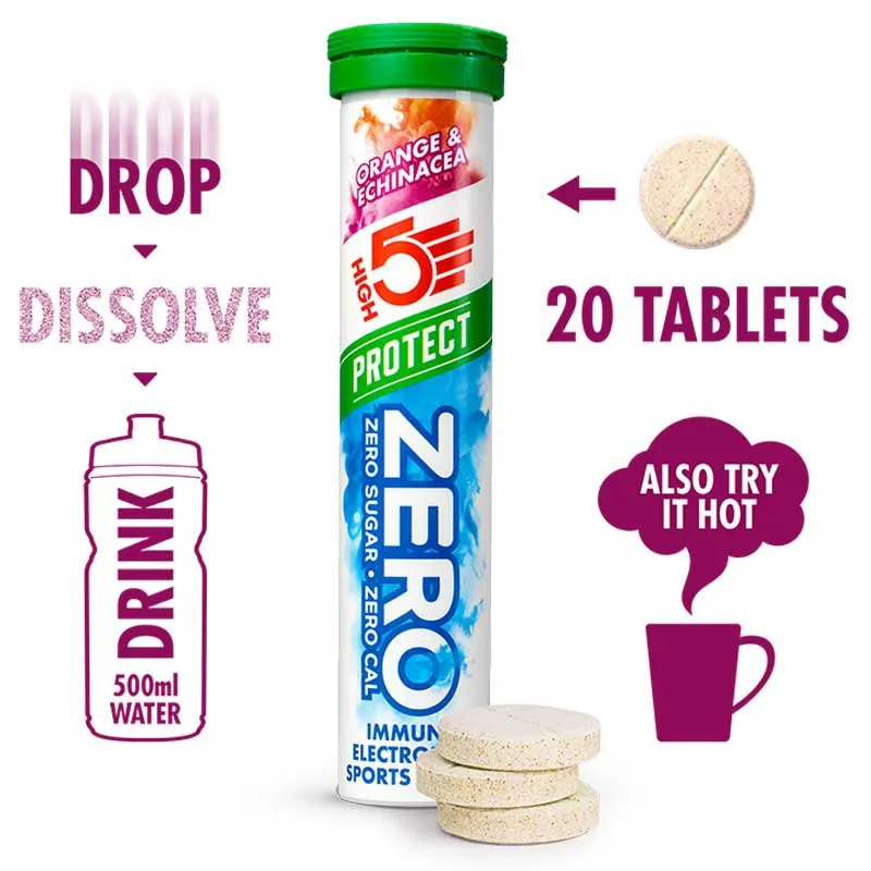 High5 Zero Protect Tablettboks Gurkemeie Og Ingefær 8 Enheter, White / blue, One Size