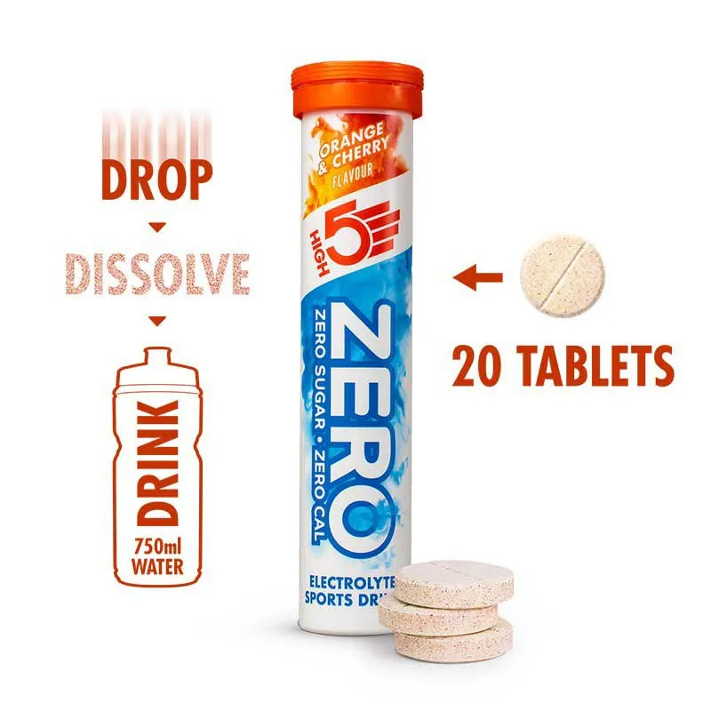 High5 Zero Tablettboks Appelsin Og Kirsebær 8 Enheter, White / blue, One Size