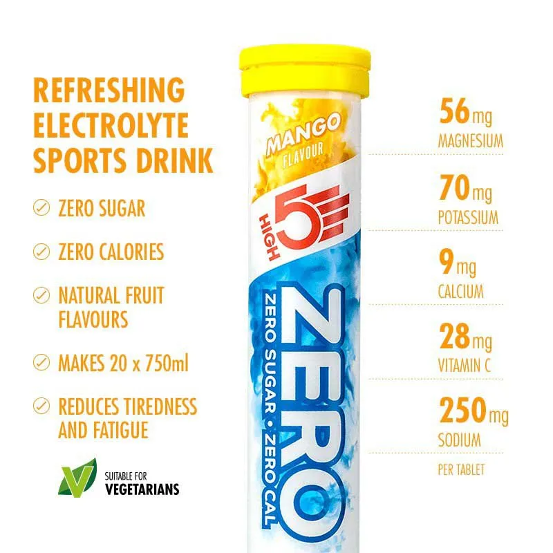 High5 Zero Tablettboks Mango 8 Enheter, White / blue, One Size
