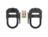 Hiplok DXF D-Lås Med Festebrakett, All black, 14 x 85 x 150mm